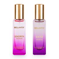 Perfume for Woman | Bella Vita Luxury Date & Senorita Women Long Lasting | Jasmine, Vanilla, Lotus & Musk | Floral, Fruity & Woody 40ml
