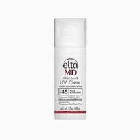 EltaMD UV Clear veido apsauginis kremas nuo saulės SPF 46, be aliejaus, su cinko oksidu, jautriai JK odai