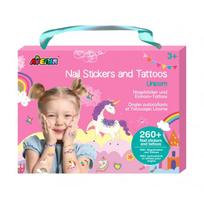 AVENIR 260+ nagų lipdukų ir tatuiruočių „Vienaragiai“