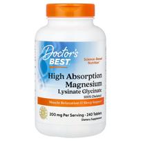 Doctor's Best High Absorption Magnesium 200mg 240 Tablets 240 pcs - 1 ea