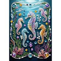 Pearl Painting Kit Seahorse Theme Frameless Handicraft DIY Bedroom Decoration Living Room Wall Art Room Decoration Art Craft Decoration 30x40cm