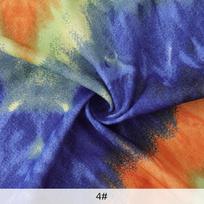 Tampri spausdinta medvilninė audinio juosta su tie-dye raštu, skirta siūti marškinėlius, drabužius, sukneles, foninei apdailai 160x50cm/160x200cm 50X160cm