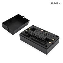DC 12V 24V 15-Way Fuse Relay Box with 10 40A Relays Fuse Block 4-Pin or 5-Pin Relays for Automotive Marine RV Boat Camper Van