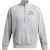 Under Armour Half-Zip Pullover Sports Casual Sweatshirt Men sweatshirt Gray 1386550-011 L