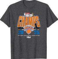 NBA Oficialus 2025 m. Emirates taurės čempionų Niujorko Knicks marškinėliai XL