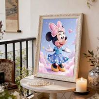 Disney Minnie DIY Artificial Gemstone Art Diamond Painting Set Diamond Painting As A Home Decoration Gift 35x45cm