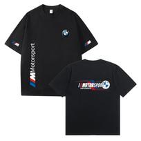 D06-BM2 Arai F1 marškinėliai, Pavasario ir rudens BMW komandos uniforma, Marškinėliai, Lenktynių kostiumas, 100% medvilnės marškinėliai S juoda