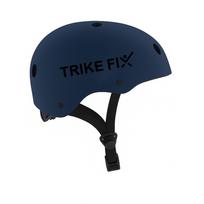 vaikiškas dviratininko šalmas trike fix su led lempute, reguliuojamas, s 48-54 cm, tamsiai mėlynas