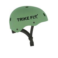 Vaikiškas dviratininko šalmas Trike Fix su LED, reguliuojamas, S 48–54 cm, tamsiai žalias