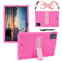 Dėklas, skirtas Lenovo Idea Tab 11 colių TB336FU, minkštas silikoninis, su stoveliu, planšetės dangtelis vaikams, skirtas Lenovo Xiaoxin Pad 11 2025, Funda Idea Tab 11 TB336FU rožinė