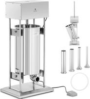 Royal Catering Elektrinė vertikali dešrų kimštuvė 4 piltuvėliai 25 l 350 W