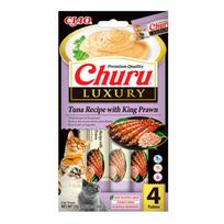 Skanėstas katėms Inaba Foods Churu Luxury, tunas/krevetės, 0.014 kg, 4 vnt.
