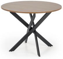 Valgomojo stalas Edgar, riešuto sp., 100 cm x 100 cm x 76 cm