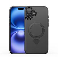 Telefono dėklas Dux Ducis Yind 360 Ring Stand Apple iPhone 16 Pro juodas