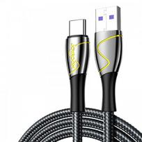 USB laidas Joyroom Mermaid Series juodas Type-C 120cm (iki 5A)