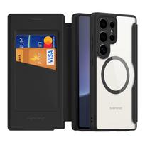 Dux Ducis Skin X Pro dėklas Samsung Galaxy S25 Ultra su MagSafe ir pinigine - Juodas