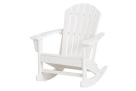 Supamas Adirondack tipo krėslas 4LIVING, plastikas, iki 150 kg, baltos spalvos