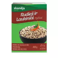 Rudieji ir laukiniai ryžiai SKANĖJA, 400 g