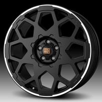 Ratlankis MOMO HEAVY DUTY Matt Black Polished R20x8.5 5x120 ET 40 CB 72.6 (1035 kg)