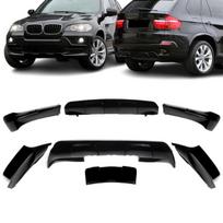 Aerodynamic bamperių Apdailos Komplektas skirtas BMW E70 X5 PRE-LCI (07-10), juodas blizgus