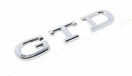VAG VOLKSWAGEN GOLF MK8 GALINIS GTD ŽENKLIUKAS SU UŽRAŠU EMBLEMA CHROMAS 5H0853687B2ZZ ORIGINALUS