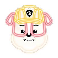 Hanging neon LED Paw Patrol on plexiglass - Rubble OW-130446