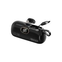 "Forever" mini maitinimo bankas MTB-100 22,5W 5000 mAh Žaibas juodas