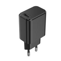 "Setty" įkroviklis 1x USB 3A juodas + USB-C kabelis 1,0 m