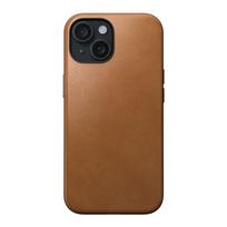 Nomad modernus odinis dėklas telefonui iPhone 15 6,1" angliškas įdegis