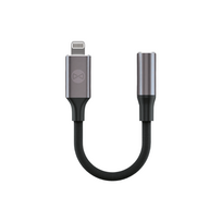 Forever adapteris audio AJL-01 3,5 mm ausinių kištukas - Lightning juodas