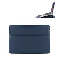 Devia nešiojamojo kompiuterio krepšys / MacBook laikiklio krepšys itin plonas 13,3'' vandeniui atspari PU oda mėlynas