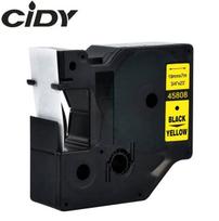 Su DYMO D1 suderinama juostelė CIDY 45808 19 mm geltona juostelė juodas tekstas