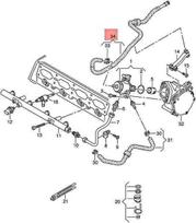 VAG Benzino Vamzdis Volkswagen Golf Audi A1 A3 TT 06K133986AF Originalus