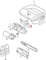Vag Gaisro Gesintuvo Laikiklis Volkswagen Tiguan Golf Sportvan Originalus 5N0860290