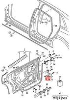 VAG AUDI AUDI AUDI Q8 RSQ8 4MN Priekinių kairės pusės apatinių durų lankstas 4M8833403A Originalus