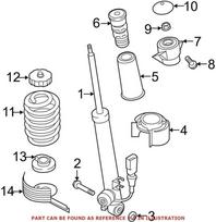 VAG Audi C7 A6 A6 S6 RS6 A7 S7 RS7 galinio amortizatoriaus laikiklis 4G0513353D Originalus
