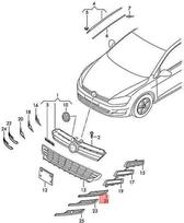 VAG VW Golf Variant 4Motion AU1 BX5 ventiliacijos grotelės Satin Juodas 5GM8536659B9 Originali