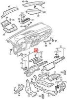 VAG NAUJAS VW TOURAN 5T1 VENT SATIN Juodas/Baltas 5TB819110ICX ORIGINALUS