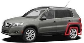 VAG Naujas OEM VW TIGUAN ratų arkos apdailos dangtelis galinis kairysis juodas 5N0854819B9B9 OEM