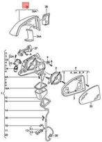 VAG Originalus AUDI Q7 4MB 4MG veidrodžio dangtelis. Paruoštas dažymui su: 4M0857527AGRU