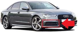 VAG NAUJAS ORIGINALUS AUDI A6 15-18 S-LINE PRIEKINIS BAMPERIS APATINIS DEŠINIS ORA VENTILIACIJOS GROTELĖS