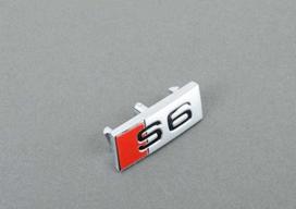 VAG Naujas originalus Audi A6 S-Line vairo ratukas \"S6\" emblemos ženkliukas 4G04196852ZZ OEM