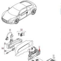 VAG Audi R8 42 Priekinės Kairės Pusės Išorinė Durų Rankena 420837207A NAUJA ORIGINALI 2015