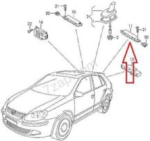 VAG VW GOLF VI 5K1 Bagažinės Antenos Stiprintuvas 5K0035552H Naujas Originalus