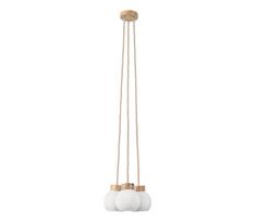 Pakabinamas šviestuvas ant laido LOOMIS 3xE27/15W/230V 130 cm smėlinis/ąžuolas