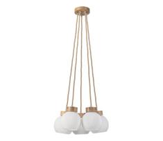 Pakabinama liustra ant laido LOOMIS 5xE27/15W/230V 83 cm smėlio/ąžuolo