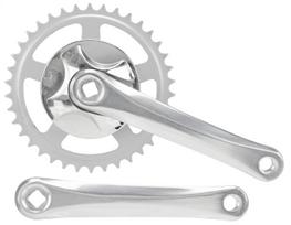 Priekinis žvaigždžių blokas Azimut Alu 1-speed 38Tx170mm w/ CP silver