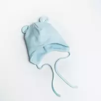 Vilaurita surišama kepurytė art.53, 40, 44 cm. : Dydžiai - 44, Spalva - Šviesiai mėlyna
