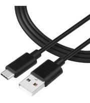 Juodas laidas USB-A - USB-C 15W / 3A 200cm "Tactical Smooth Thread"
