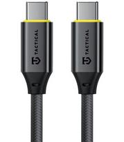 Juodas laidas USB-C - USB-C 100W / 5A 30cm "Tactical Fast Rope Aramid 2.0"